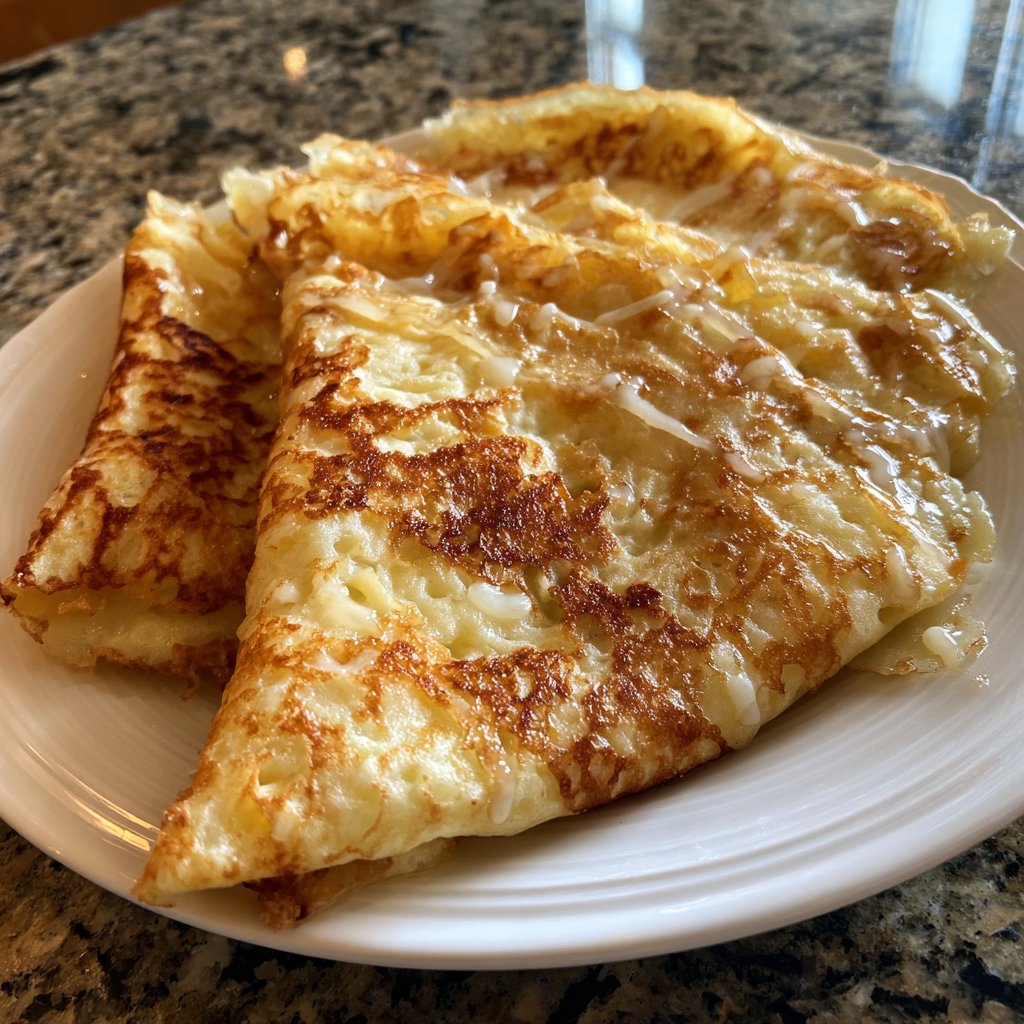Pfannkuchen dünn ausgebacken