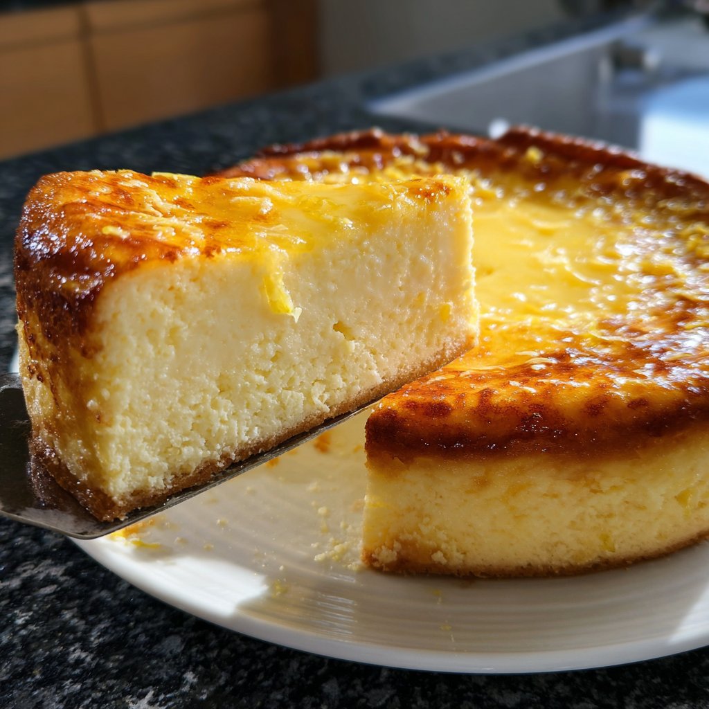 Käsekuchen mit Zitronenfruchtspiegel