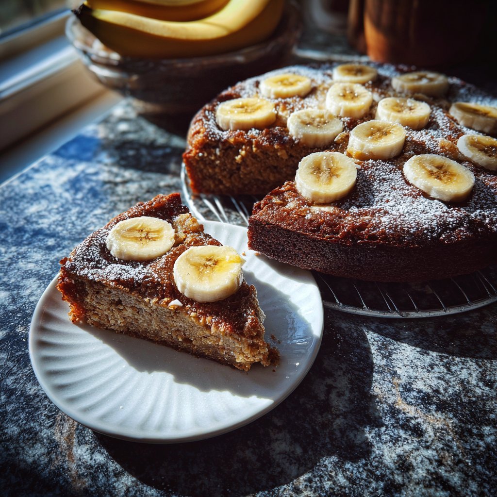 Bananenkuchen mit Hafermehl