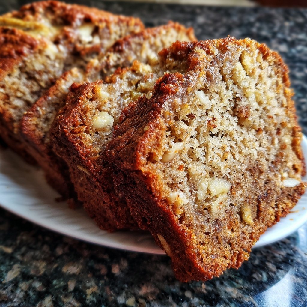 Bananenbrot mit Mandelmus
