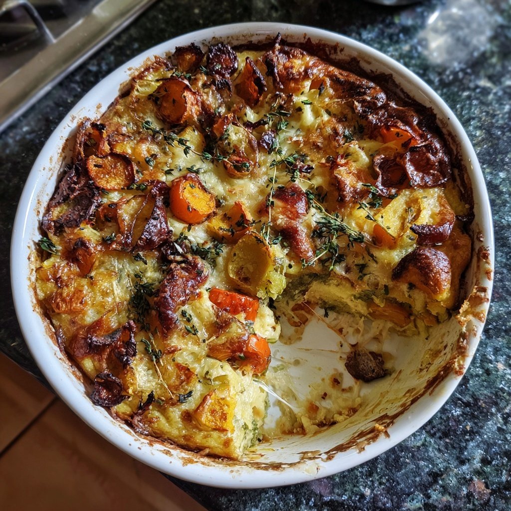 Mittagessen aus dem Ofen