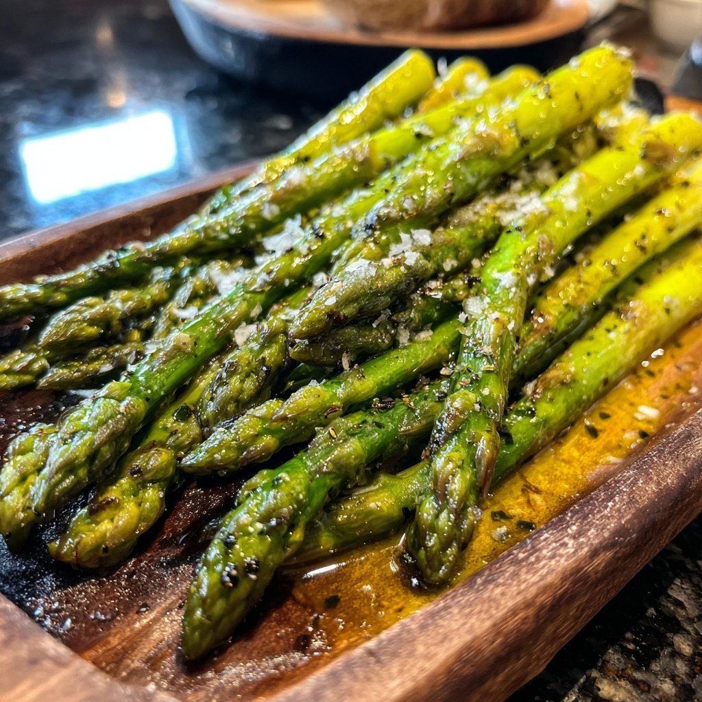 Grüner Spargel Aus Dem Ofen