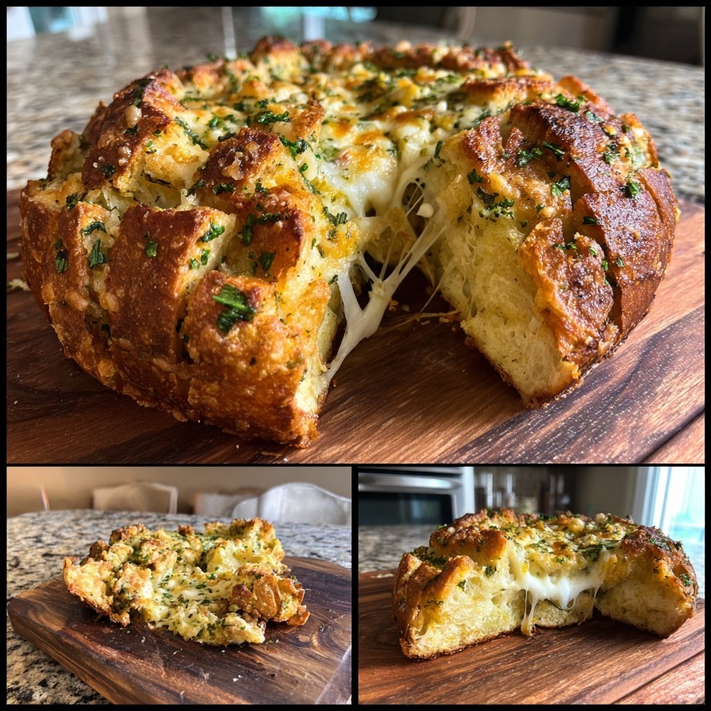 Zupfbrot Mit Knoblauchkruste