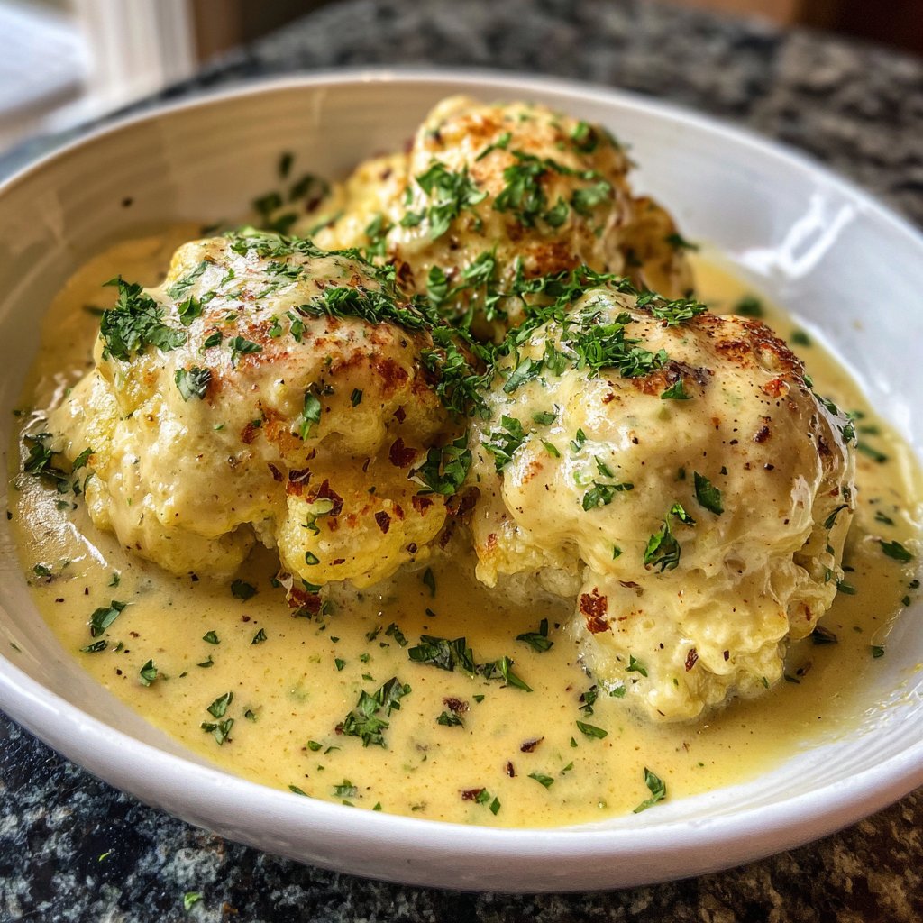 Blumenkohl mit Käsesauce