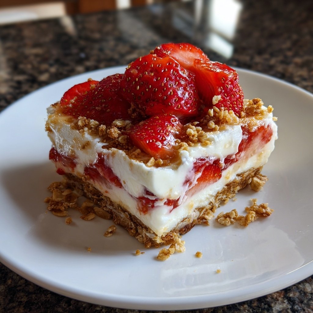 Erdbeer Joghurt Dessert Mit Hafer Crunch